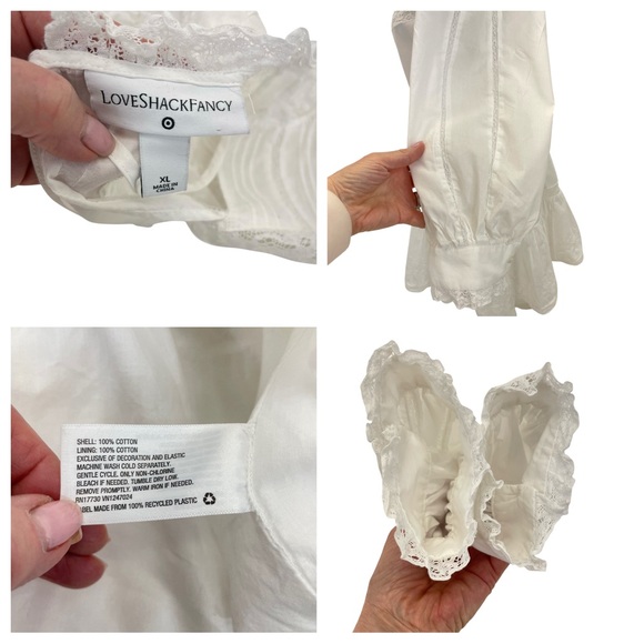 LoveShackFancy x Target Talullah Dress XL White - Picture 13 of 16